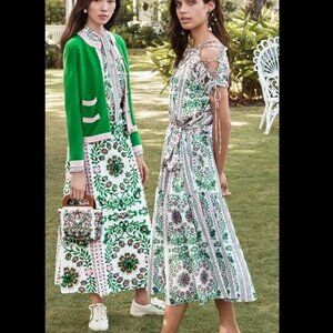 Tory Burch NWT Sz. 6 Silk Garden Party Dress
